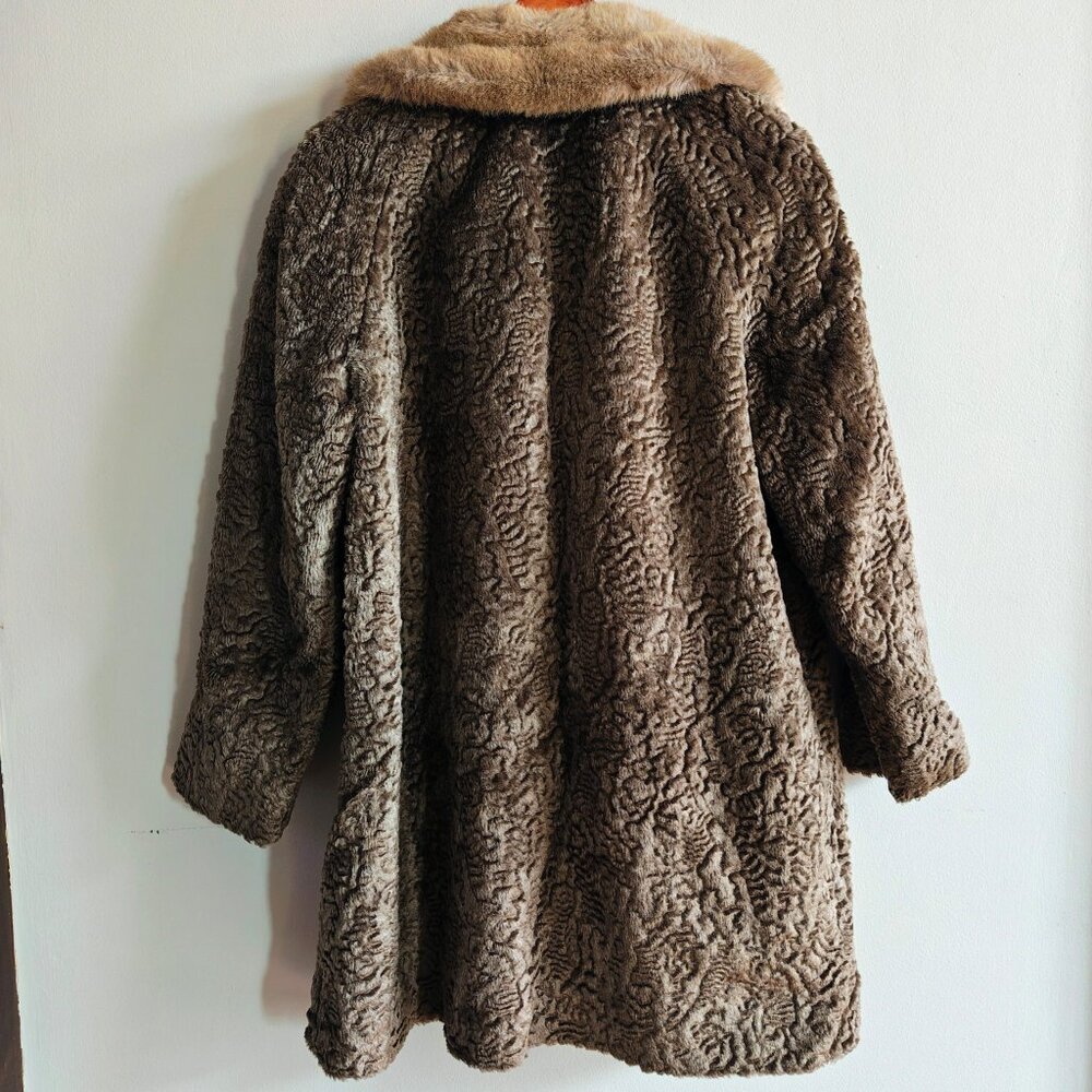 Vintage Faux Persian Lamb Coat - Picture 5 of 9